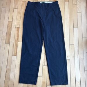 J Crew Pants Mens 33x34 Blue Oarsman Classic Fit Chino Casual Preppy 100% Cotton